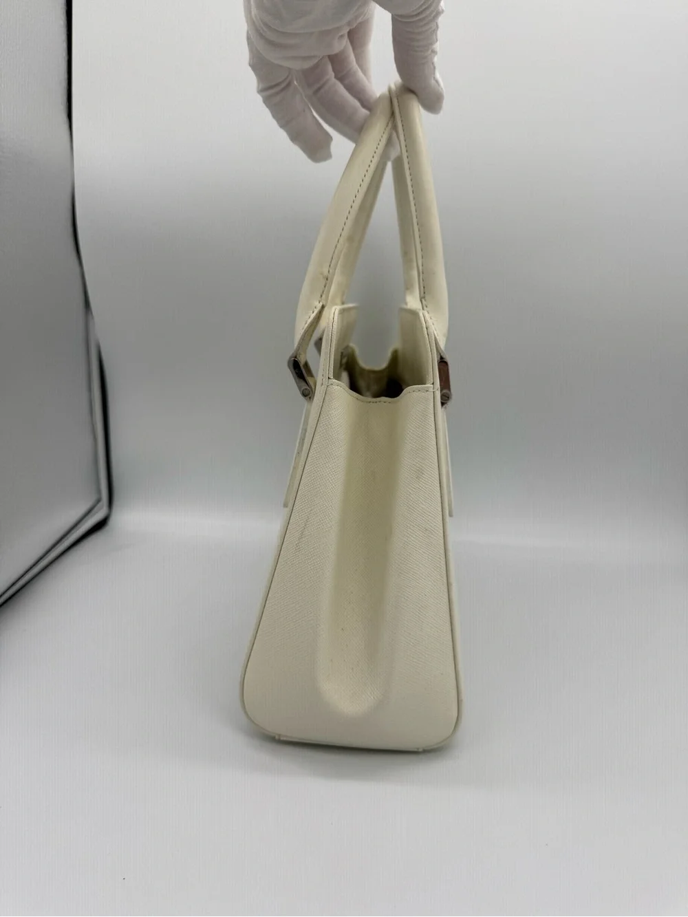 Burberry white satchel early 2000’s‎ purse